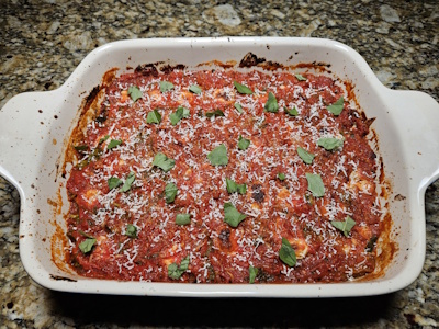 Italian Style Eggplant Parmigiana